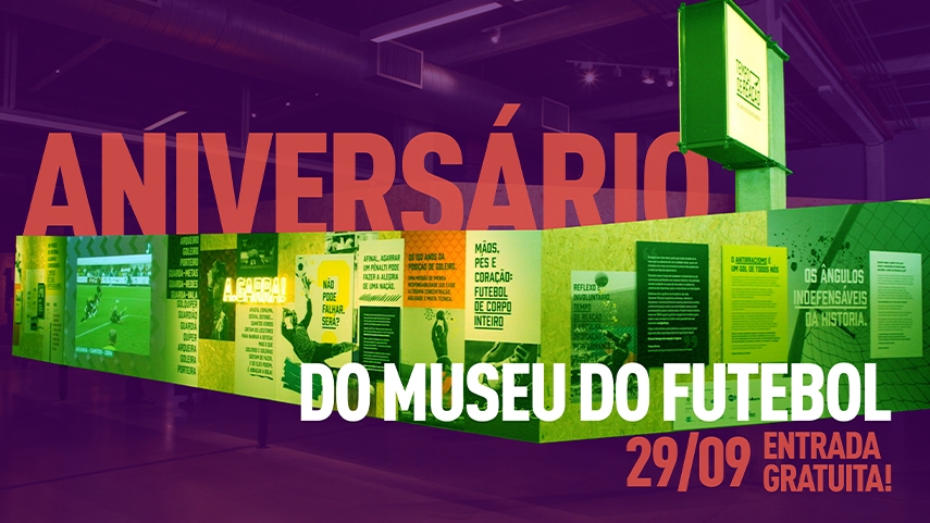 Museu do Futebol faz aniversário em 29 de setembro e oferece entrada grátis para todos os visitantes