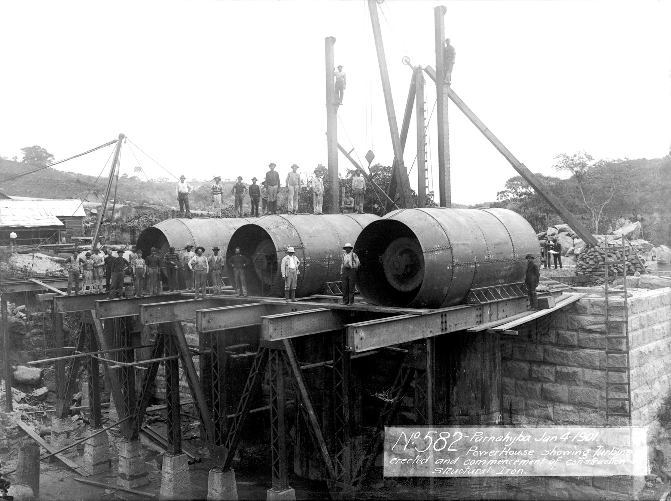 Exposição virtual “120 anos da Usina de Parnahyba” traz imagens históricas sobre a primeira hidrelétrica a abastecer a capital paulista