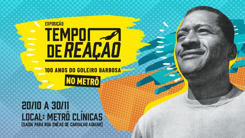 Museu do Futebol leva exposição que homenageia Barbosa à Estação Clínicas do Metrô