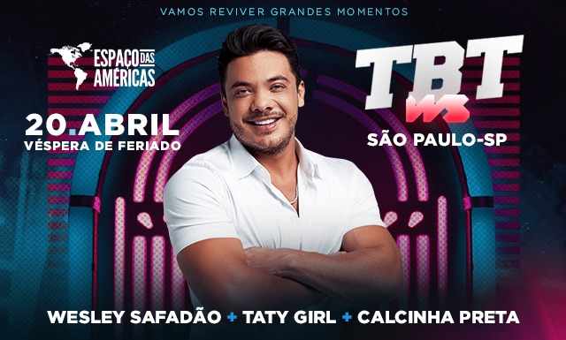 Wesley Safadão chega com “TBT do Safadão” e faz show especial no Espaço das Américas, em São Paulo