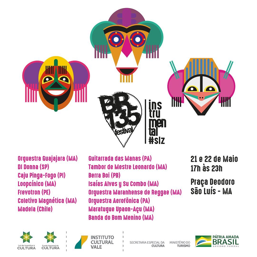 Festival BR 135 Instrumental reúne mais de 15 músicos em programação gratuita nos dias 21 e 22 de maio em São Luís, no Maranhão