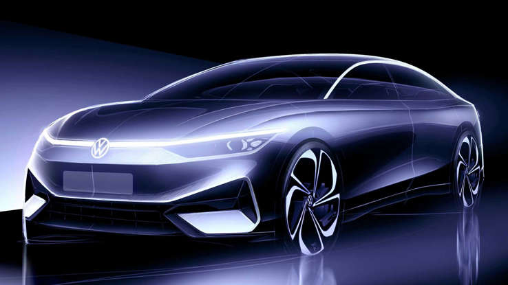 Volkswagen divulga nova imagem do ‘Passat elétrico’, que estreia dia 27