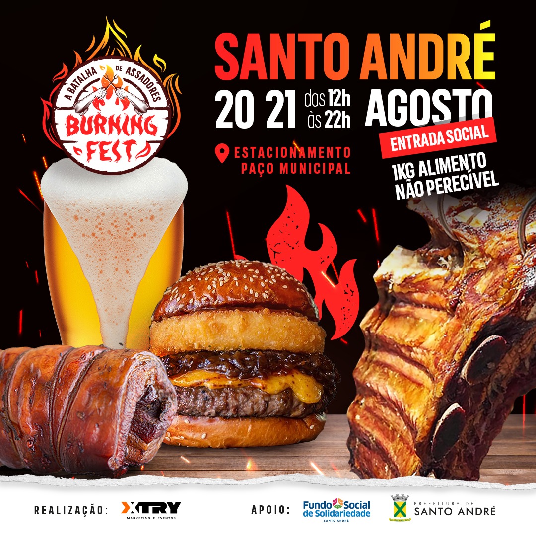 BURNING FEST – Batalha de Assadores chega em Santo André nos dias 20 e 21 de Agosto
