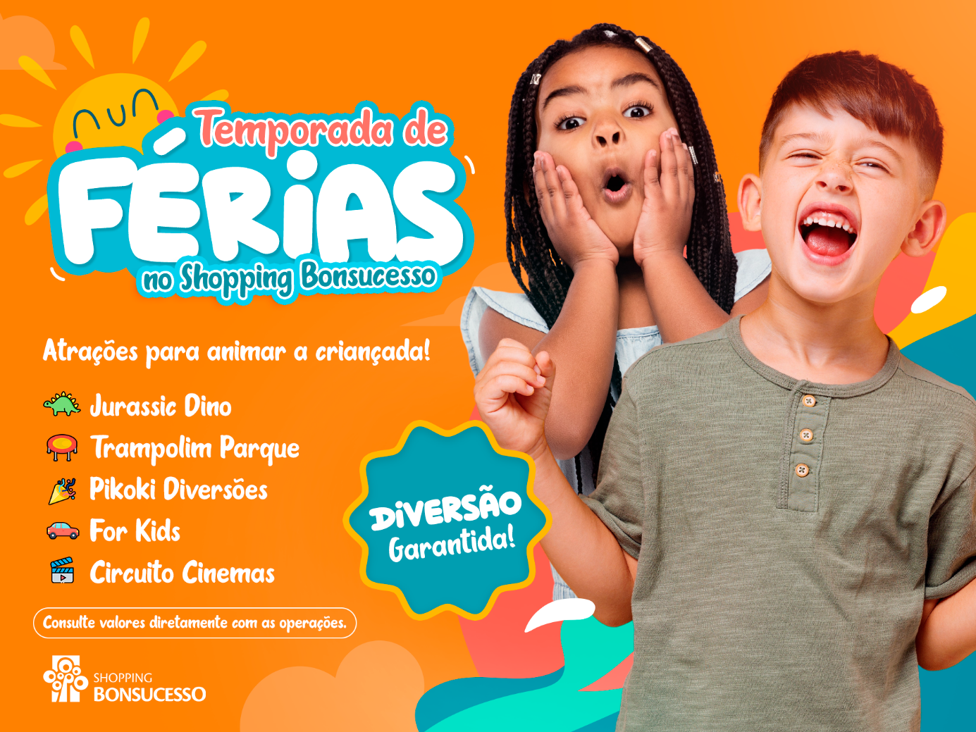 Confira a programação das férias no Shopping Bonsucesso e venha se divertir!