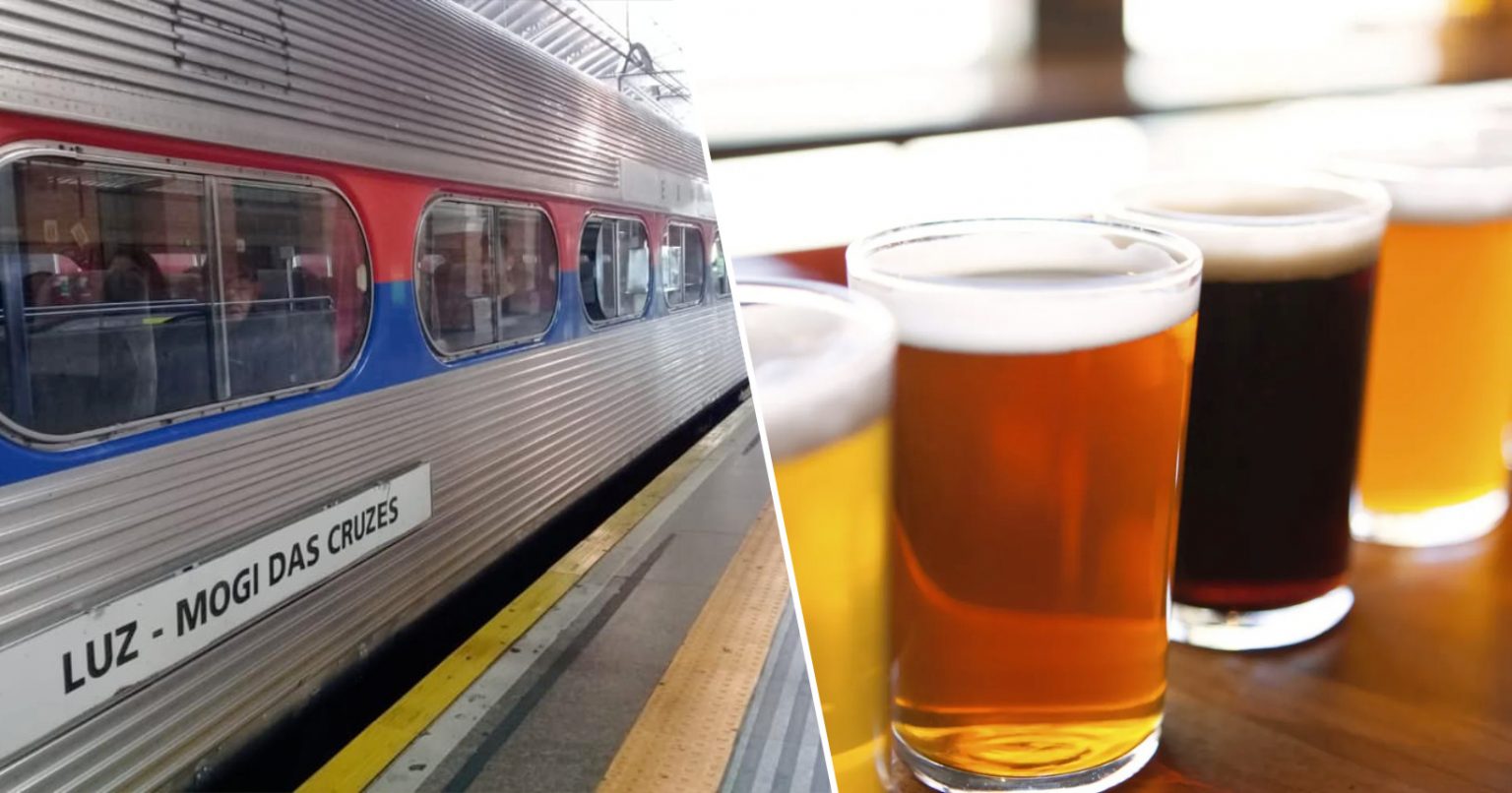 Partiu? Trem da Cerveja saindo da estação da Luz em São Paulo retoma viagens