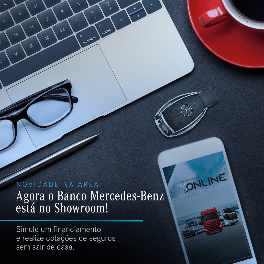 Showroom virtual da Mercedes-Benz ganha simulador de financiamento e seguros