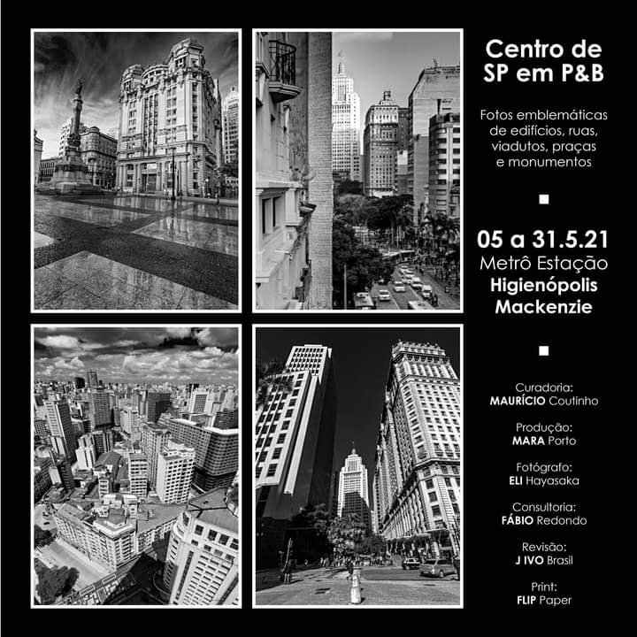 Mostra “Centro de São Paulo em Metrô Estação Higienópolis/Mackenzie