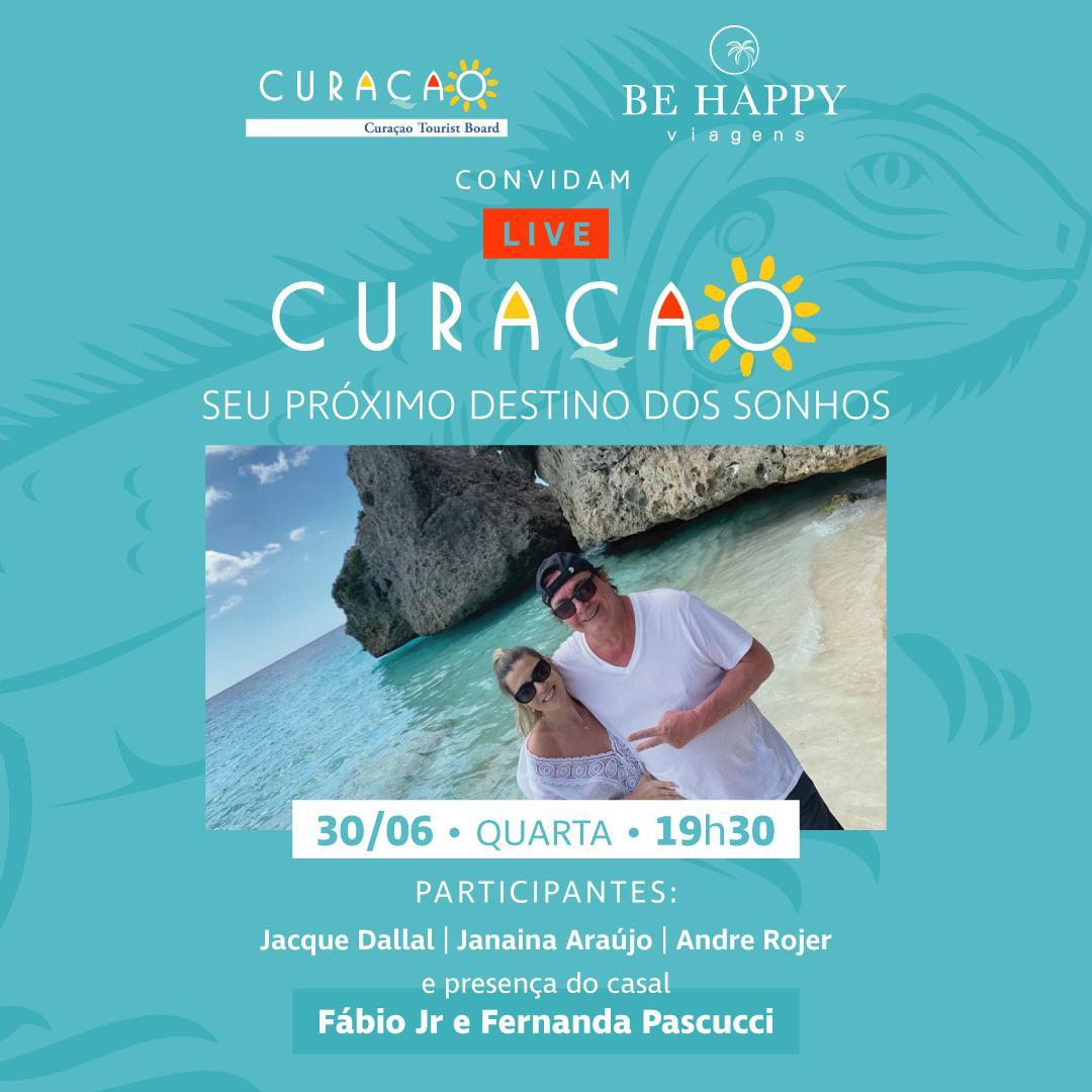 Curaçao e Be Happy Viagens receberão Fábio Jr em live especial