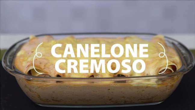 Canelone Cremoso Pronto Em 30 Minutos