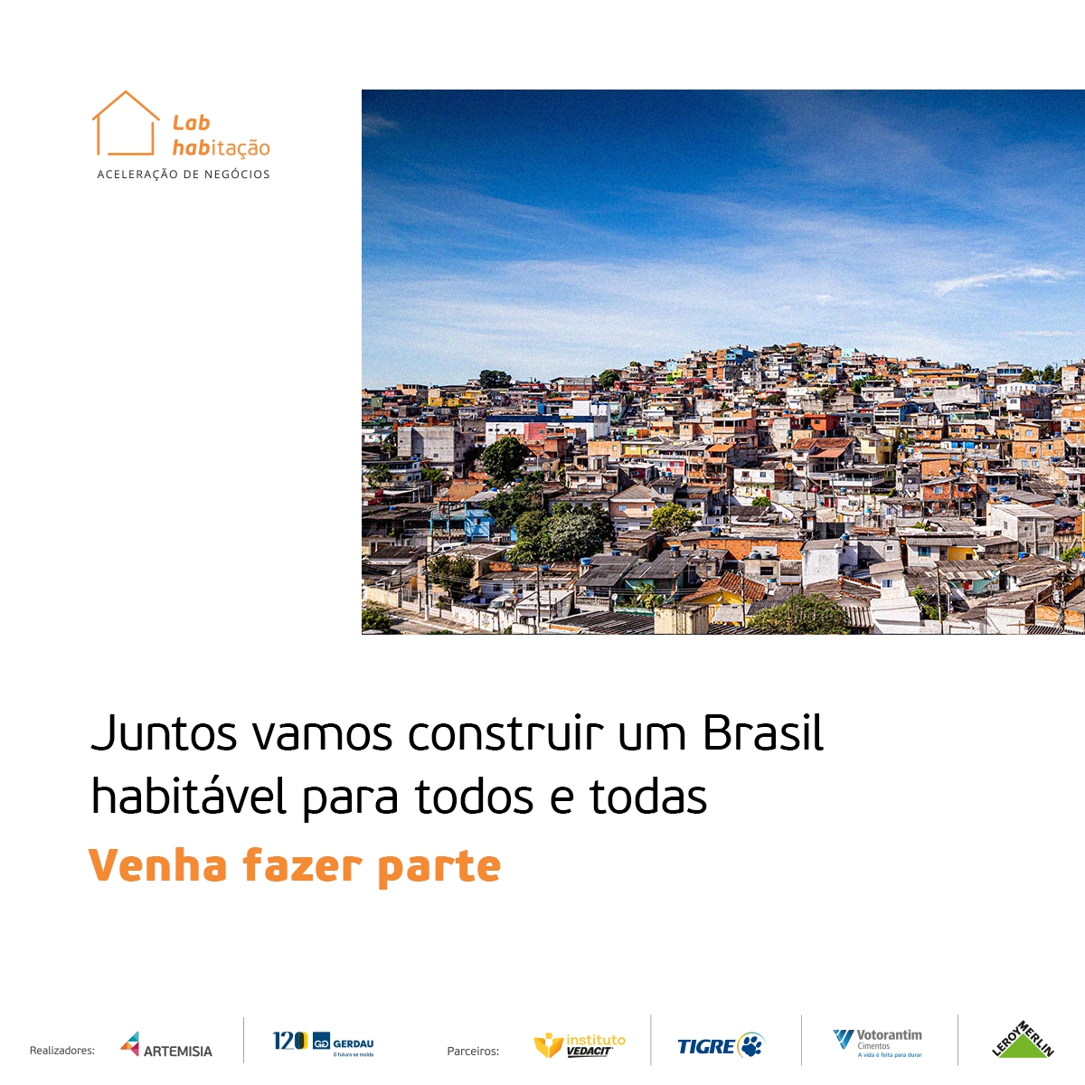 Empreendedores de impacto têm até 17 de setembro para se inscreverem no Lab Habitação: Aceleração de Negócios