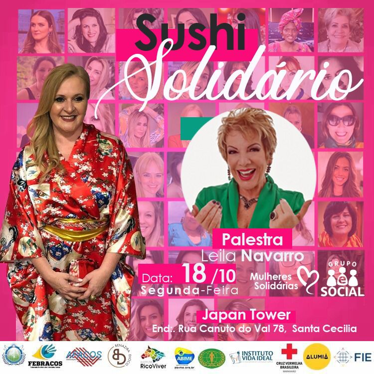 Grupo Mulheres Solidárias promove Sushi Solidário nas comemorações do Outubro Rosa