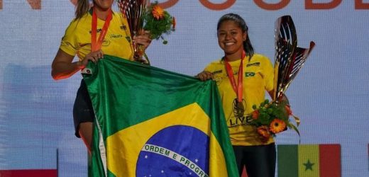 Natalia Guitler conquista ouro no Mundial entre duplas de Tedball