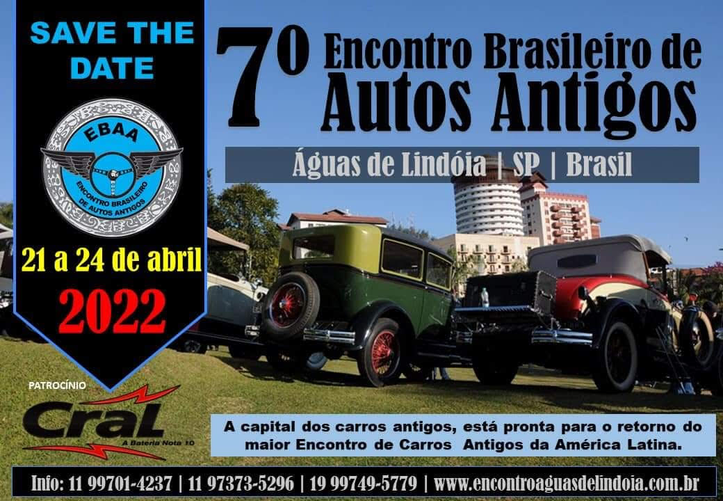 7º Encontro Brasileiro de Autos Antigos acontece em abril