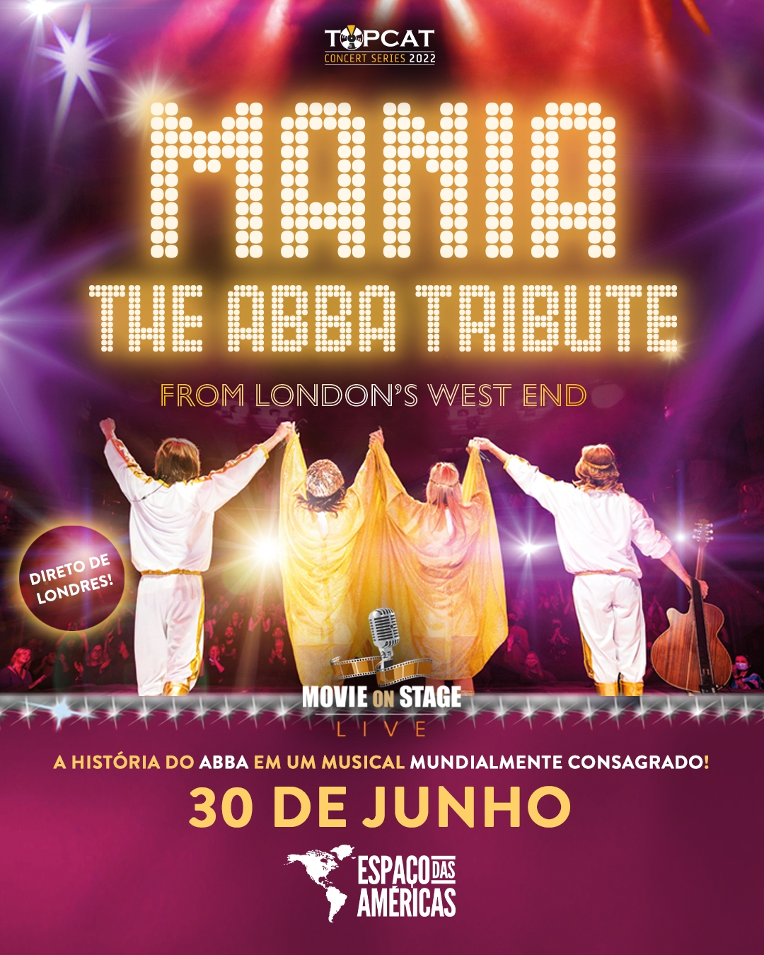 “MANIA – The Abba Tribute” chega no Espaço das Américas