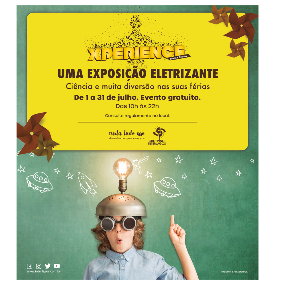 Gratuito: “Xperience – Ciência e Diversão” invade o Shopping Interlagos