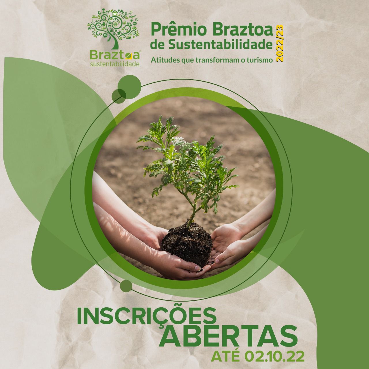 *Prêmio Braztoa de Sustentabilidade 2022/23 – Inscrições Abertas até 02/10/22!