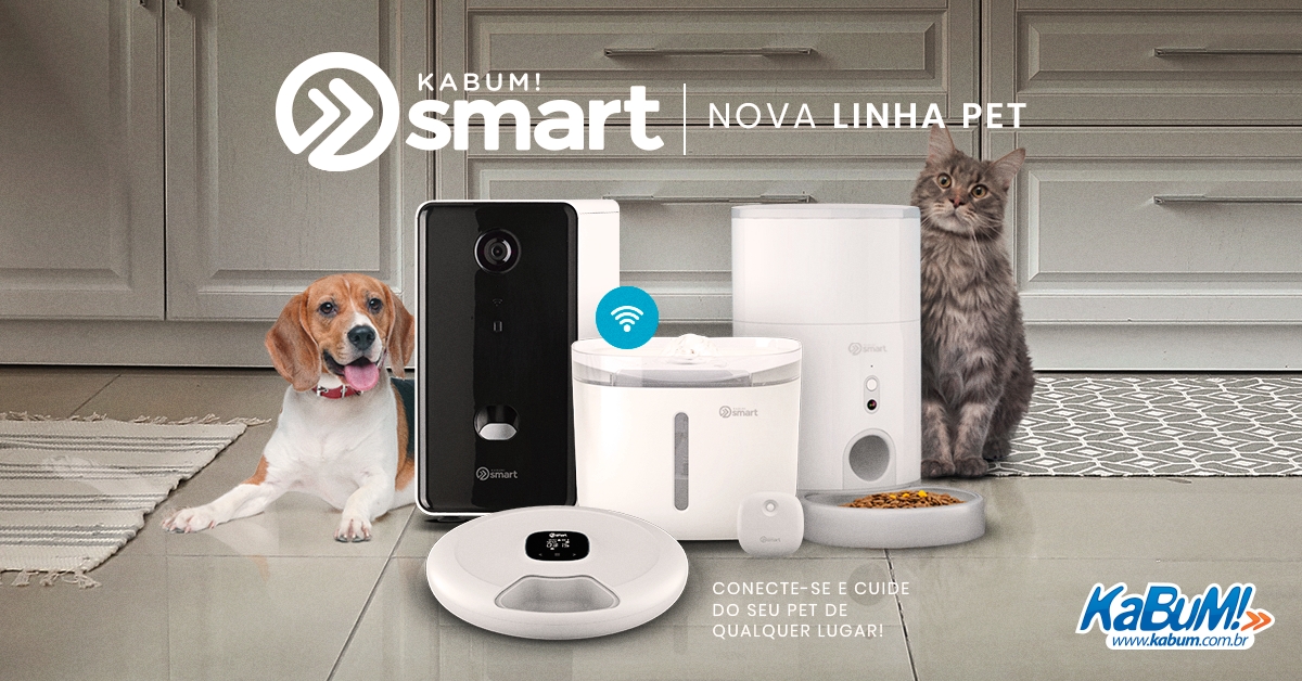 KaBuM! apresenta 4 dicas tech para cuidar do pet a distância