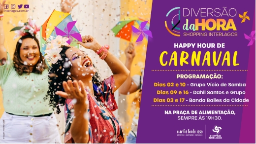 Gratuito: Shopping Interlagos tem programação musical especial para o Carnaval