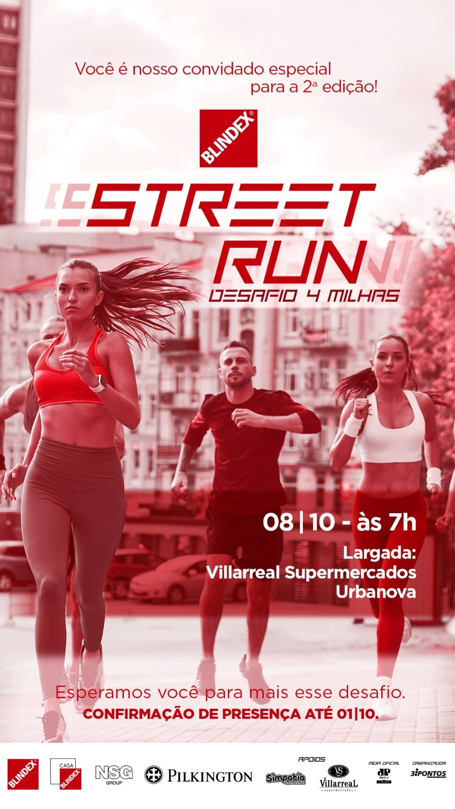 2ª edição da corrida de rua Blindex Street Run tem número recorde de inscritos