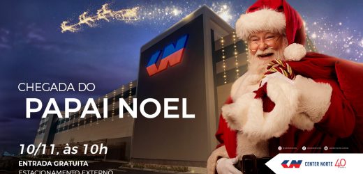 Shopping Center Norte inicia as celebrações de Natal com a chegada do Papai Noel e a inauguração da ‘Vila Center Norte – 40 anos’