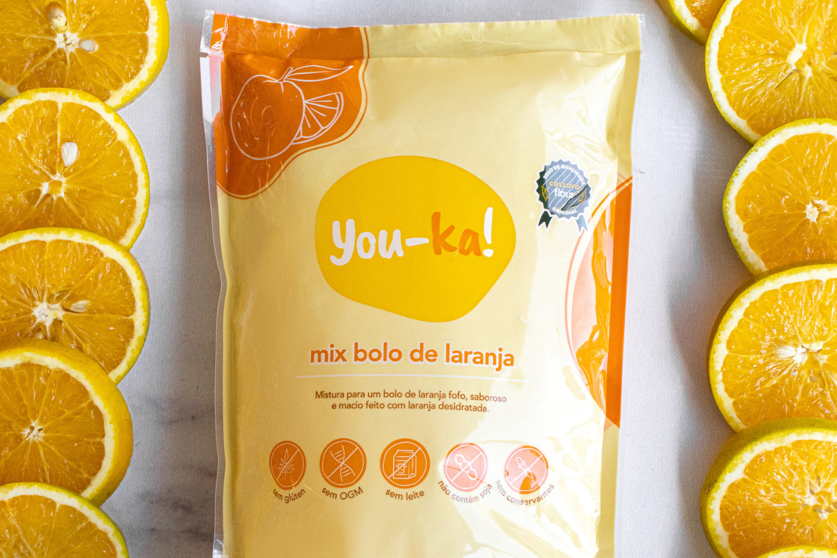 Bolo de Laranja com mix para bolo da You-ka